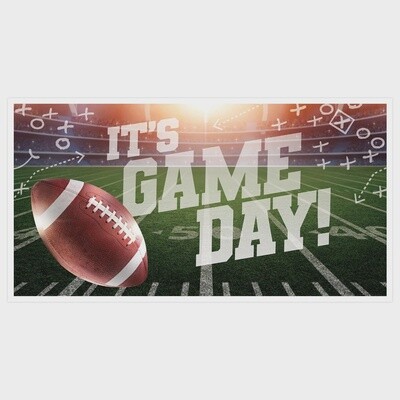 Game Day Football Horizontal Banner, 65in
