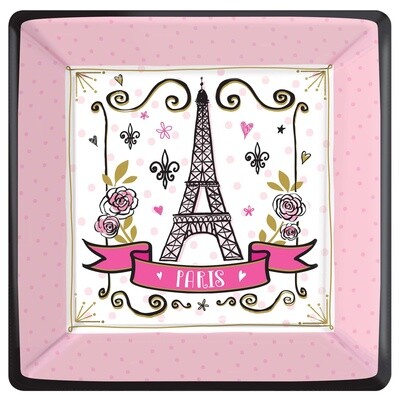 Day In Paris 10&quot; Square Plates