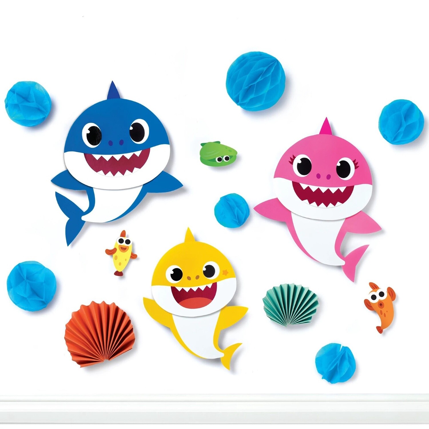 Baby Shark Wall Decorating Kit, 14pc