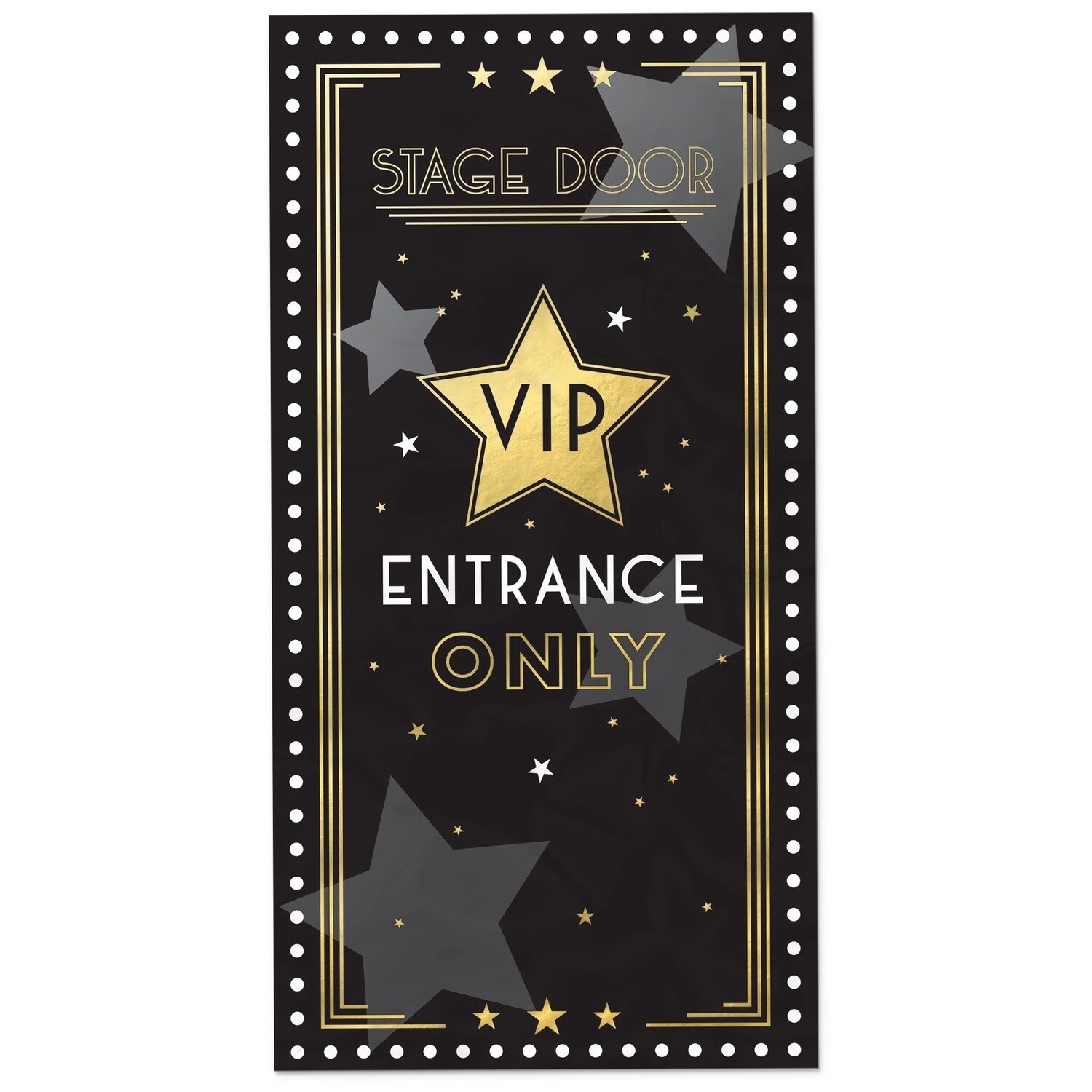 Stage Door VIP Entrance Plastic Door Cover, 2.8ft x 5.4ft - Awards Night