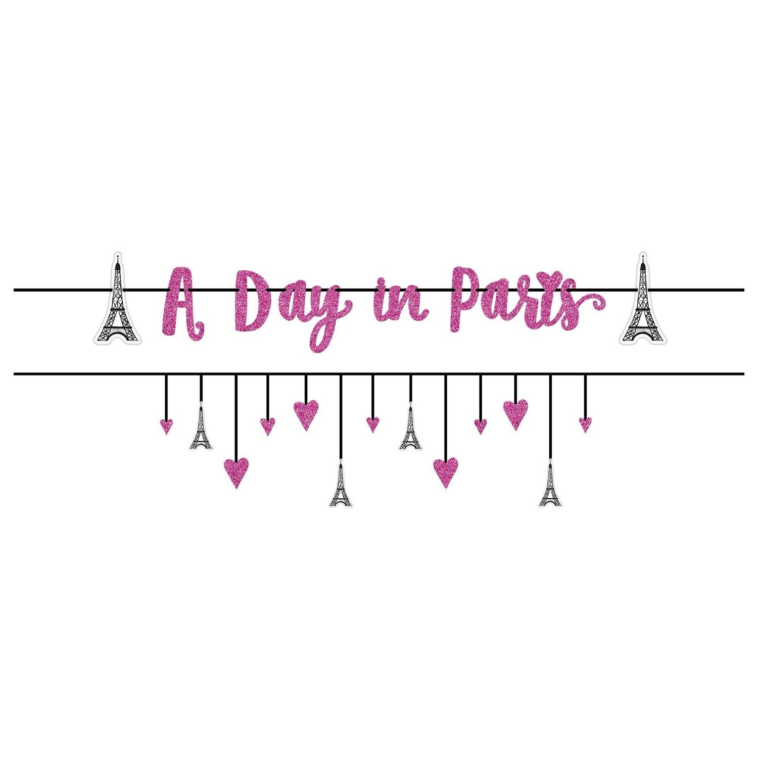 Day In Paris Multi Pack Ribbon Banners 2ct
