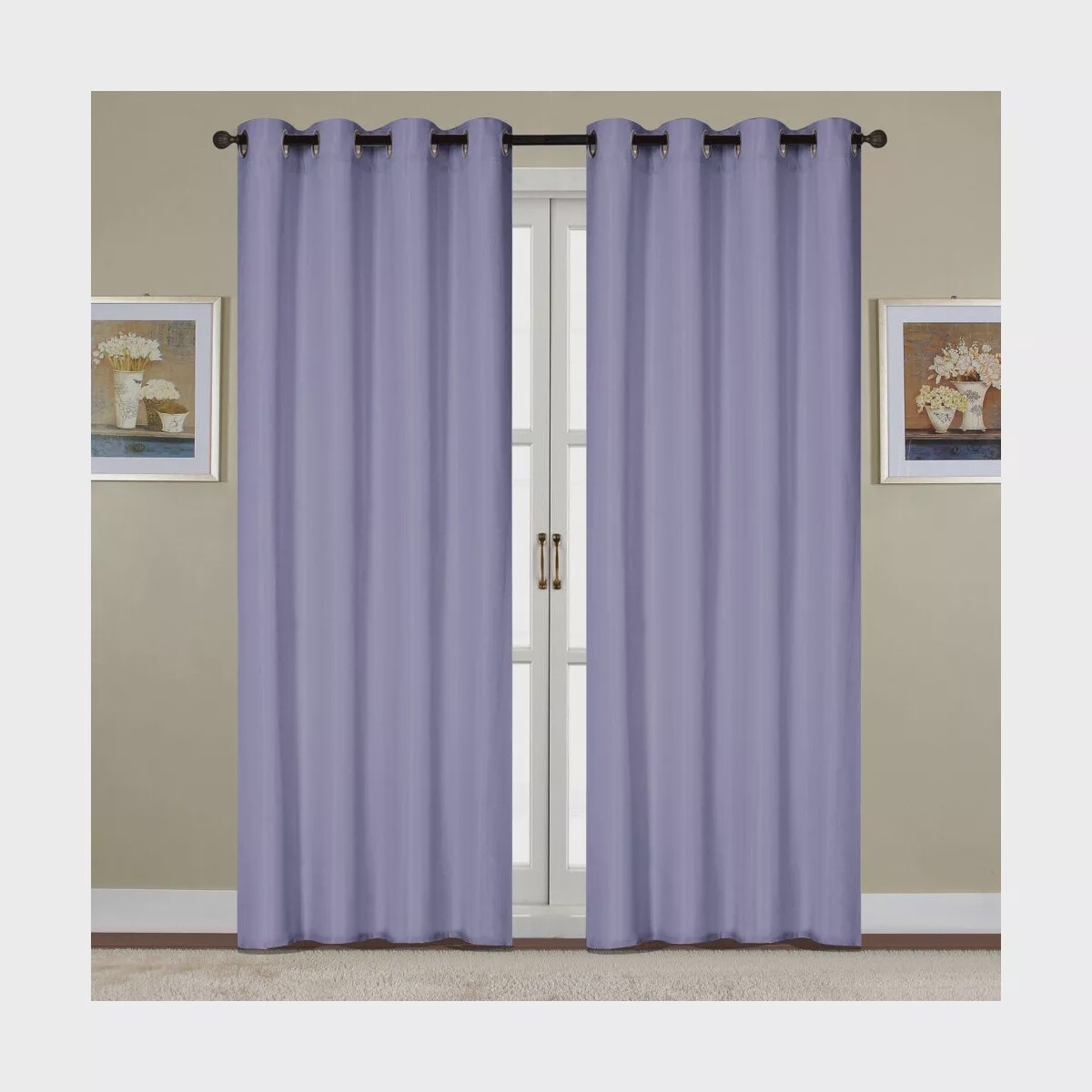 KENNEDY GROMMET ONE  PANEL 84", Color: LILAC