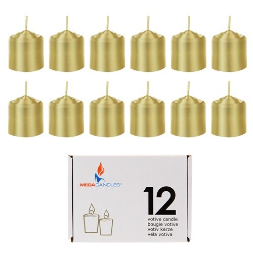12 pcs 8 Hours Unscented Votive Candle
