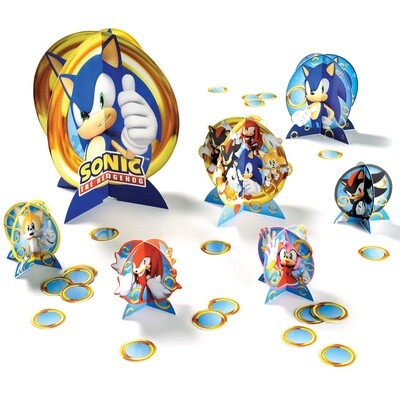 Sonic the Hedgehog Cardstock Table Decorating Kit, 27pc