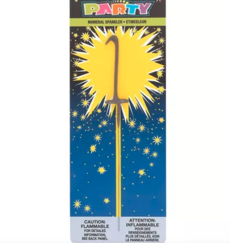 Number Sparklers, NUMBERS: 1