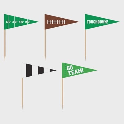 Football Cupcake Picks 36ct