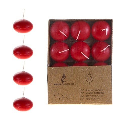 Floating  Candles 12pcs 1.5&quot; Unscented