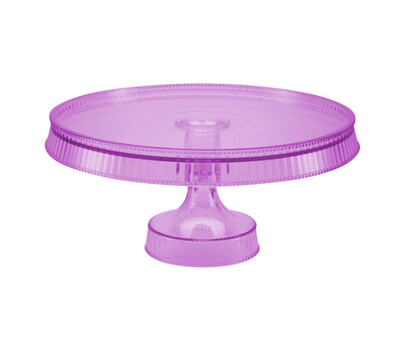 Premium Extra Heavy Weight Plastic 10.5&quot; Round  Cake Stand