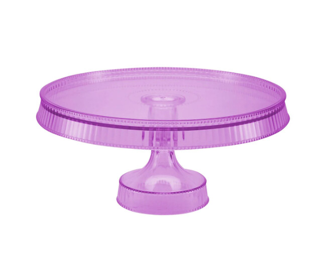 Premium Extra Heavy Weight Plastic 10.5&quot; Round  Cake Stand