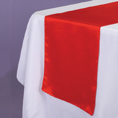 14&quot; x 108&quot; SATIN FABRIC TABLE RUNNER,