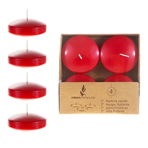 Floating  Candles 3inch 4ct Unscented