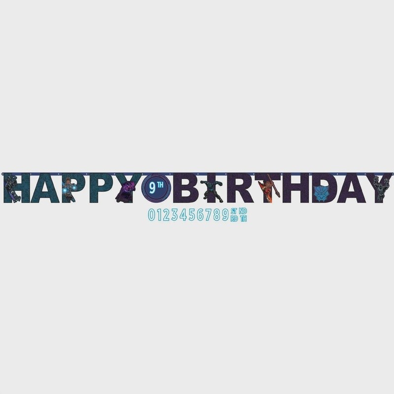 Customizable Black Panther Wakanda Forever Cardstock Birthday Letter Banner