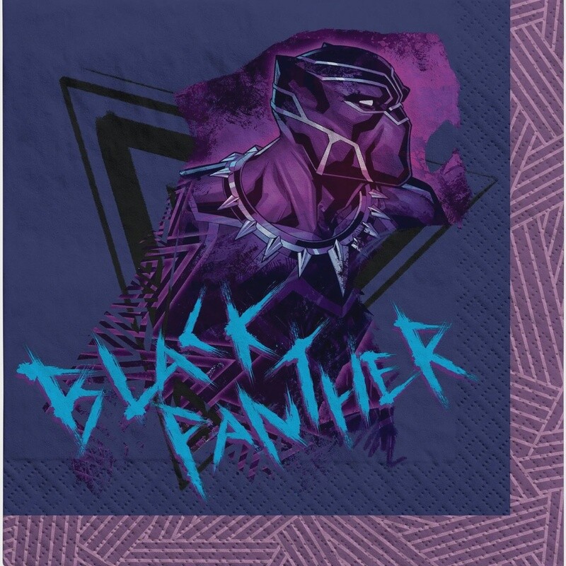 Black Panther Wakanda Forever Paper Lunch Napkins, 6.5in, 16ct