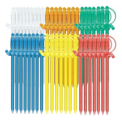 Appetizer Sword Cocktail Picks 3&quot; Plastic 50ct