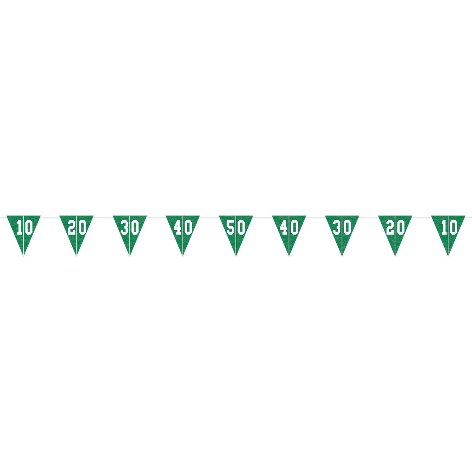 Football Field Felt Pennant Banner, 12ft