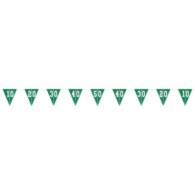Football Field Felt Pennant Banner, 12ft