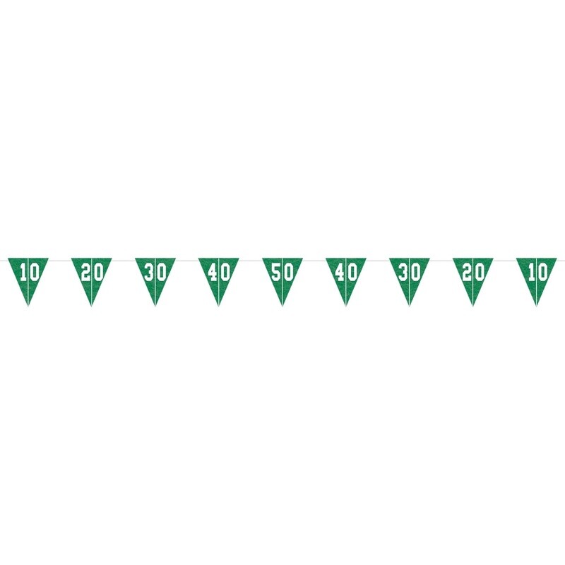 Football Field Felt Pennant Banner, 12ft