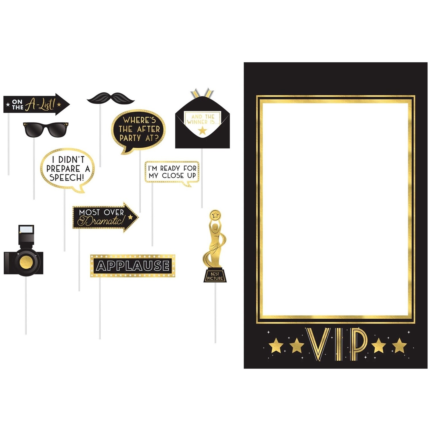 Awards Night Cardstock Photo Props, 12pc