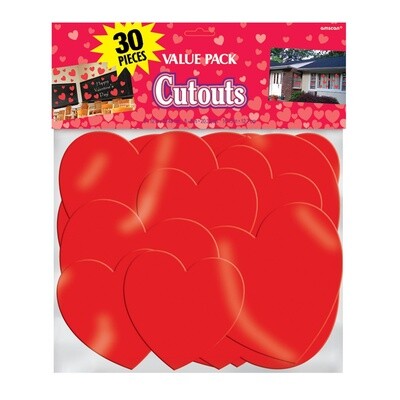 Paper Heart Mega Value Pack Cutouts 30ct