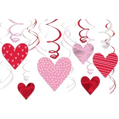 Valentine Swirls Value Pack 12CT