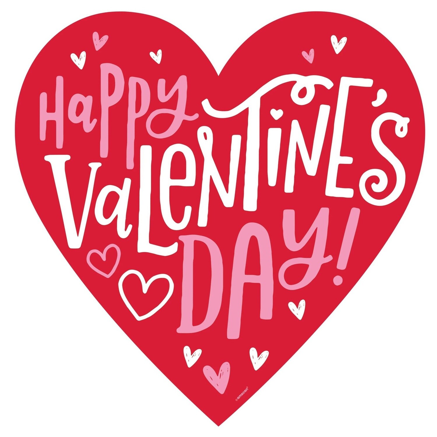 Happy Valentines Day Heart Cutout