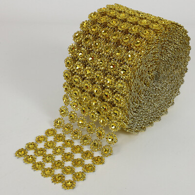 Diamond Flower Shape Mesh Roll 10yds