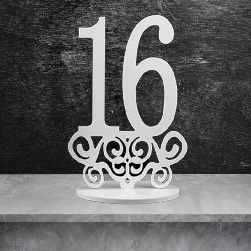 PVC Number &quot;16&quot; Centerpieces