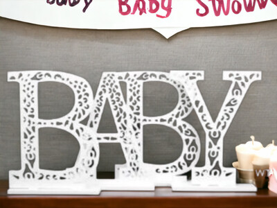PVC "BABY' Centerpieces(19.5" x 15.75")