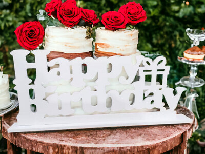 PVC &quot;Happy Birthday&quot; Centerpiece