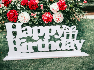 PVC "Happy Birthday" Centerpiece