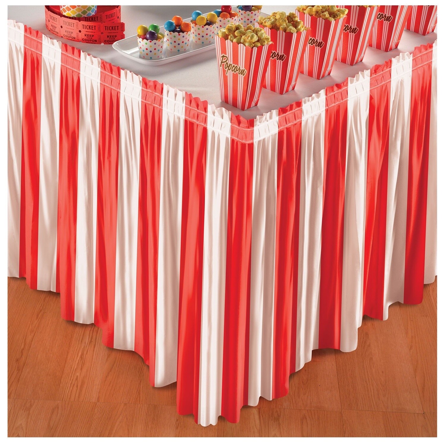 Carnival Plastic Table Skirt 29&quot; x 14&#39;