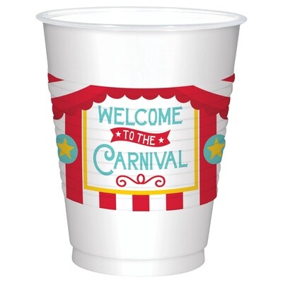Carnival Printed Plastic Cup 25ct