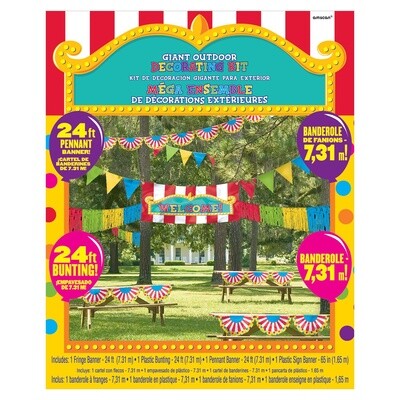 Carnival Outdoor Party Giant Decorating Kit 4pc