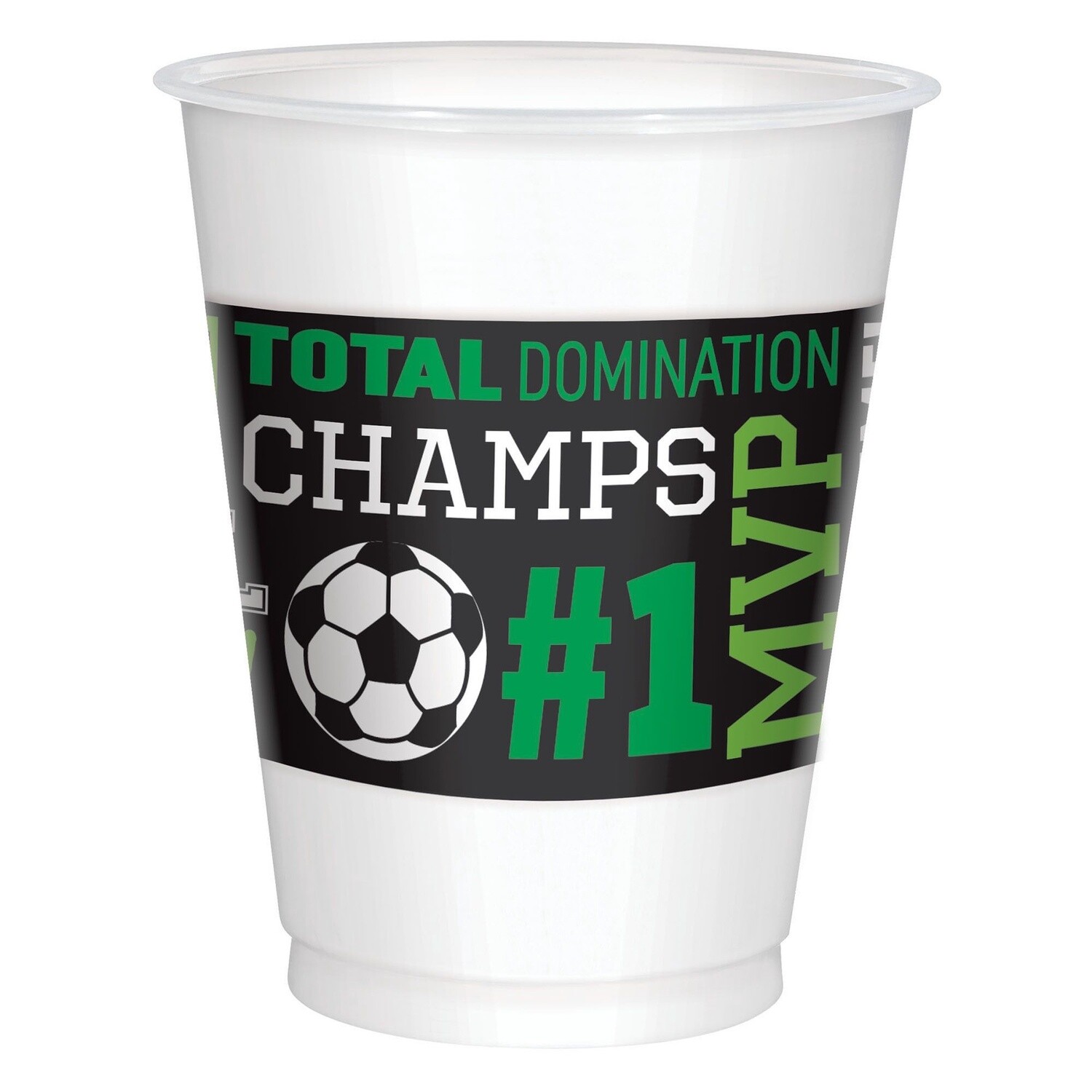 Goal Getter Plastic Cups, 16 oz. 8CT