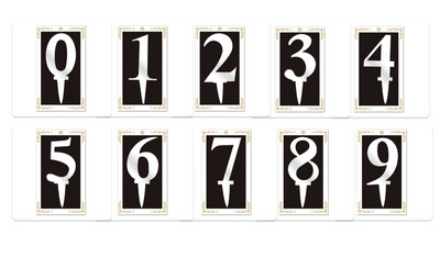 MIRRORED NUMBER ACRYLIC CAKE TOPPER SILVER