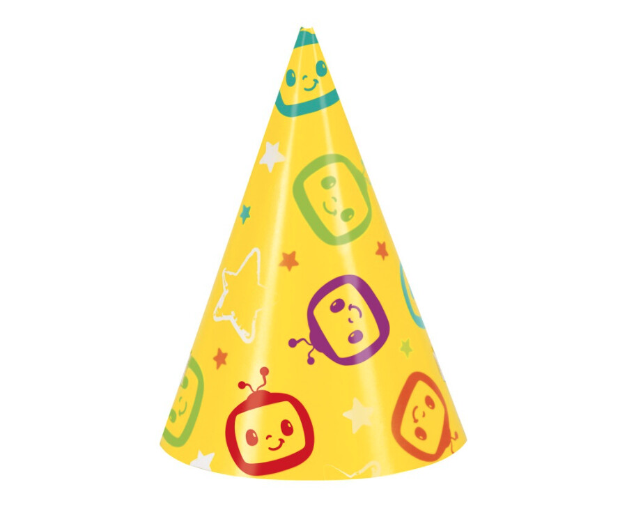 Cocomelon Mini Party Hats 8ct
