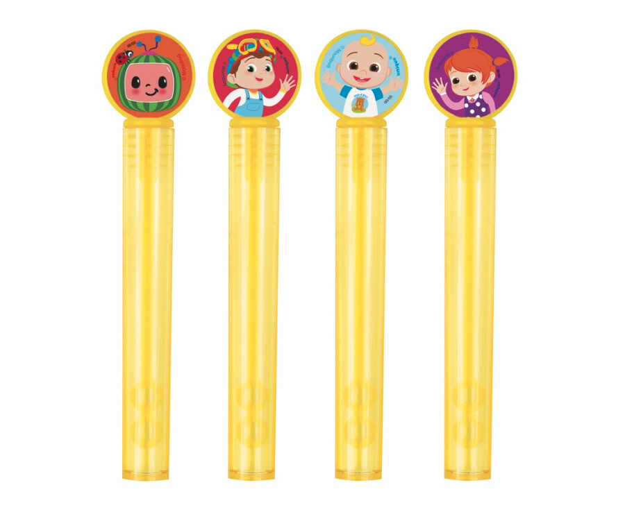 Cocomelon Bubble Tubes &amp; Wands  4ct