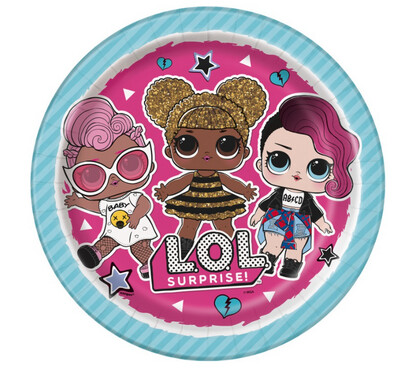 LOL Surprise Round 9 Dinner Plates  8ct&quot;