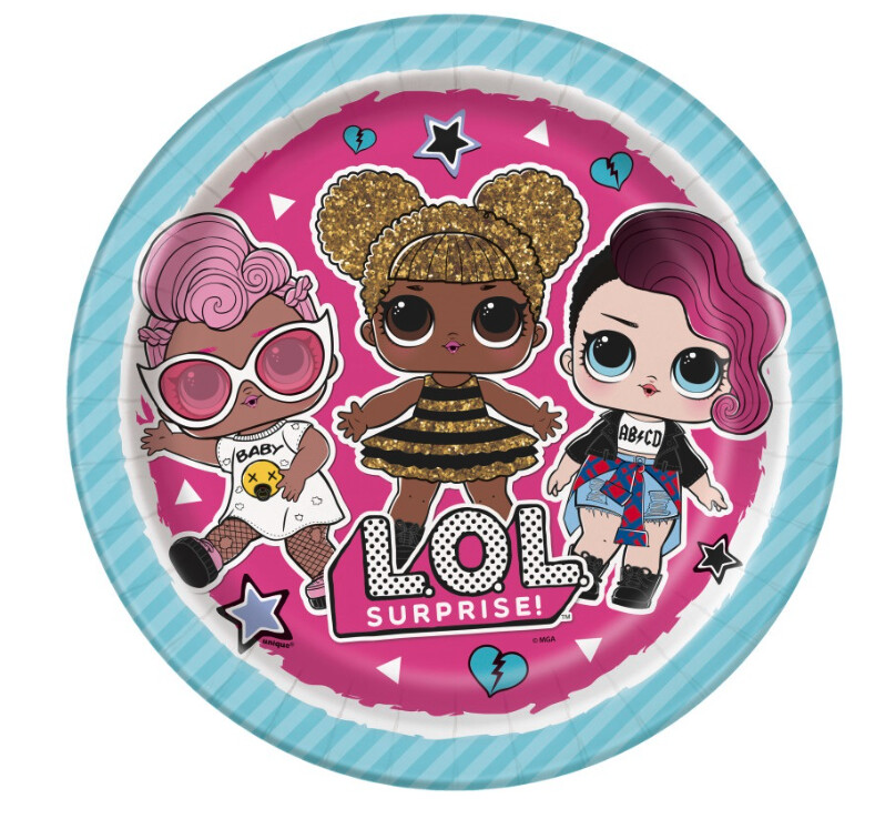 LOL Surprise Round 9 Dinner Plates  8ct&quot;