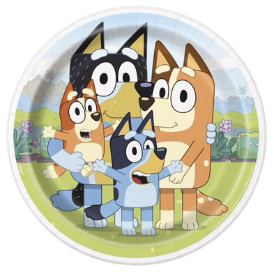 Bluey Round 9 Dinner Plates  8ct&quot;