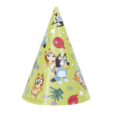 Bluey Party Hats 8ct