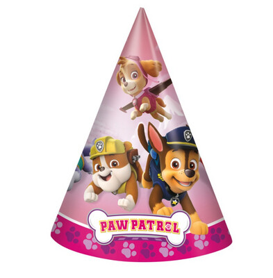 Paw Patrol Girl Party Hats  8ct
