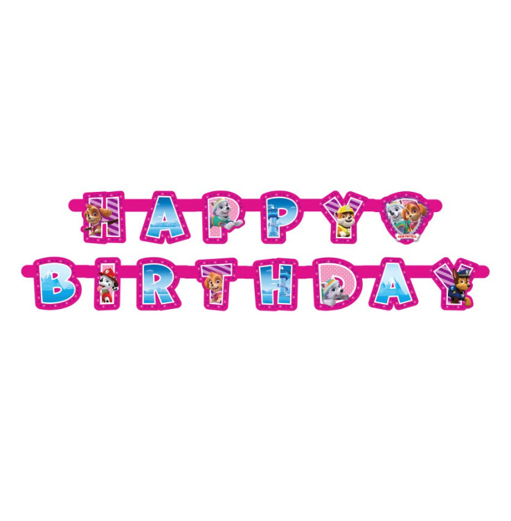 Paw Patrol Girl Large Jointed Banner