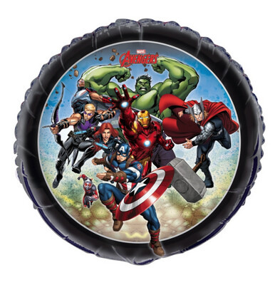 Avengers Round Foil Balloon 18  Bulk&quot;