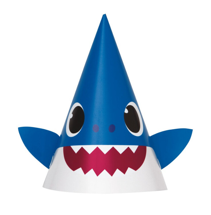 Baby Shark Party Hats  8ct