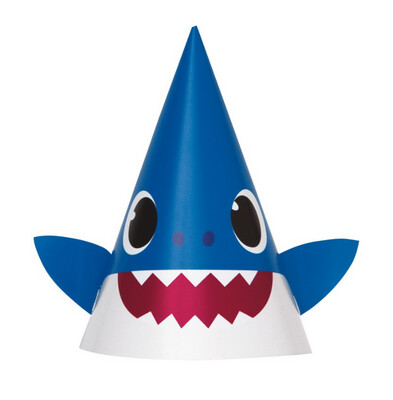 Baby Shark Party Hats  8ct