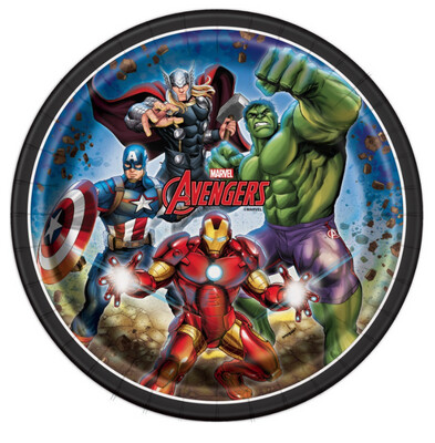 Avengers Round 9 Dinner Plates  8ct&quot;