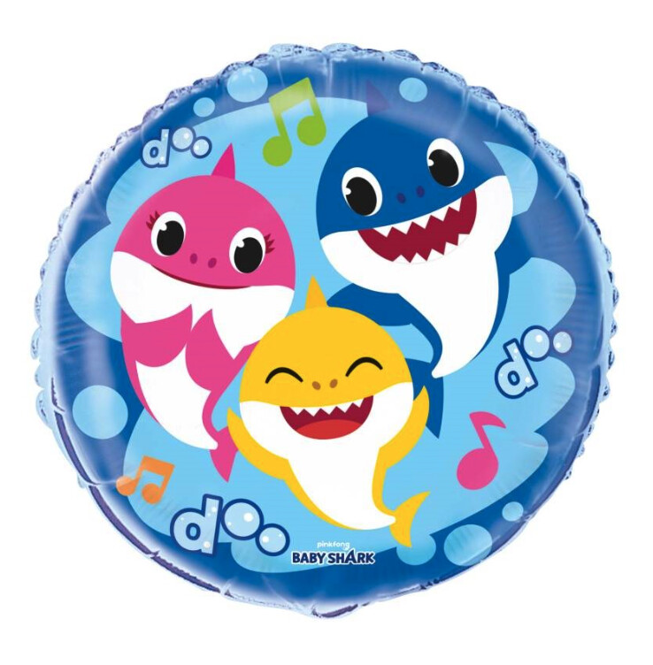 Baby Shark Round Foil Balloon 18 Bulk&quot;