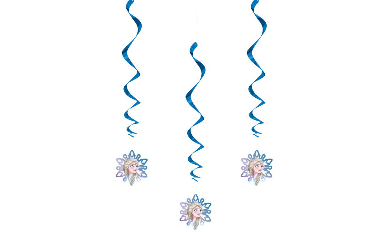 Disney Frozen 2 Hanging Swirl Decorations 26 3ct&quot;