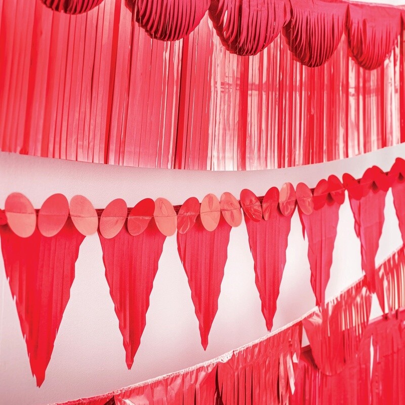 Multishape  Fringe Paper Banners, 6ft, 6ct